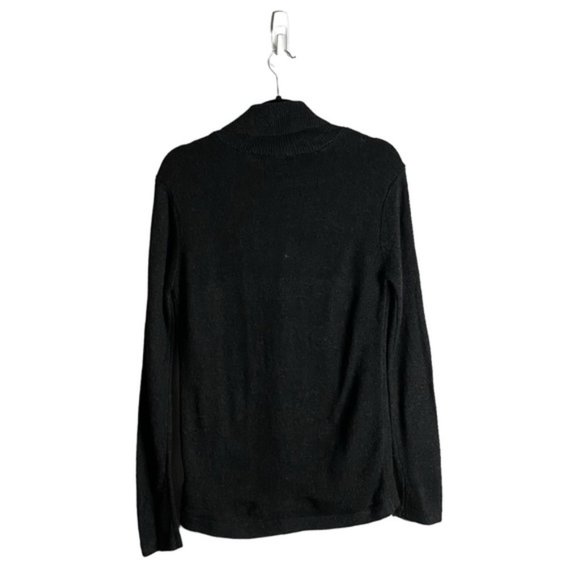 All-Son Men's Charcoal Gray Button-Down Wool Knit Cardigan - Picture 7 of 8